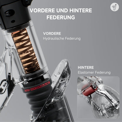 Segway Ninebot F3 Pro D E-Scooter – ABE Straßenzulassung, 500 W, 477 Wh, 70 km Reichweite, 20 km/h
