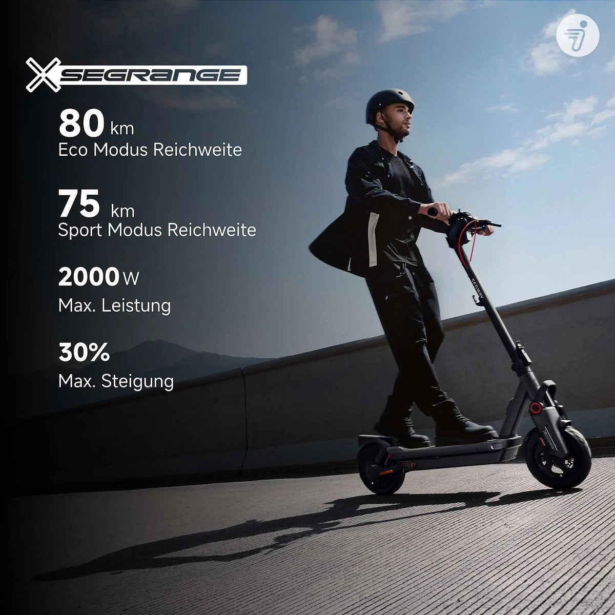 Segway Ninebot MAX G3 D E-Scooter – 11 Zoll, 80 km Reichweite, 20 km/h, ABE Straßenzulassung