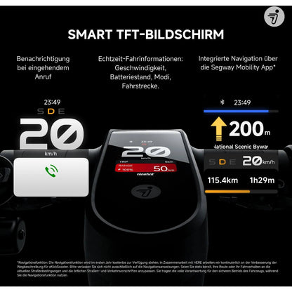 Segway Ninebot MAX G3 D E-Scooter – 11 Zoll, 80 km Reichweite, 20 km/h, ABE Straßenzulassung