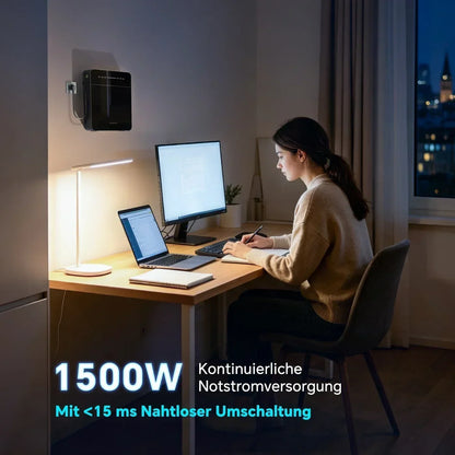 Marstek Venus E Mini Stromspeicher 2 kWh AC-Speicher – Plug & Play, 105 mm flach, 1,5 kW, 10 Jahre Garantie